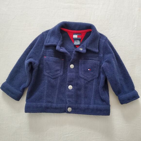 Vintage Tommy Hilfiger Navy Jacket 6-12 months - Picture 1 of 6